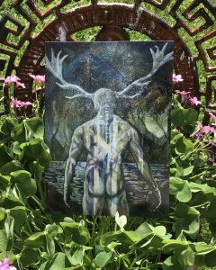 RiverWitch Apothecary Greeting Card: Antlered God