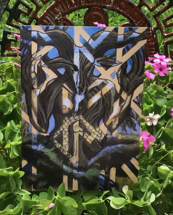 RiverWitch Apothecary Greeting Card: Baphomet