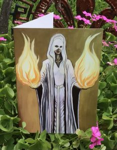 RiverWitch Apothecary Greeting Card: Fire Goddess