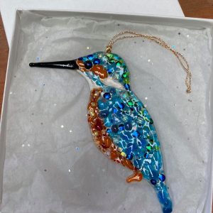 RiverWitch Apothecary Gift: Kingfisher Brooch