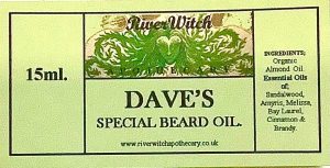 Daves Special Beard Oil Label